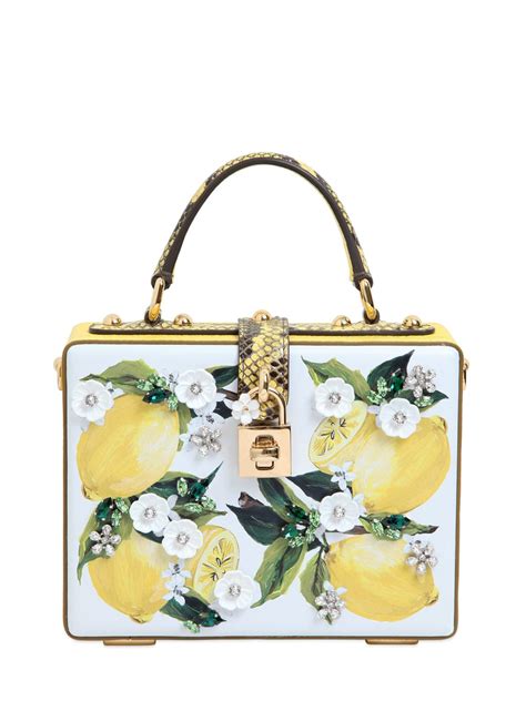 dolce and gabbana yellow purse